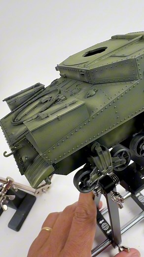 Color Modulation – Part 1 🚧 Starting the first pass of highlights and shadows. #colormodulation #painting #scale #modeling #1_35 #miniature #tank #armor #weathering #brushwork #airbrush #highlights #contrast #modelling #modelkit #plastickit #hobby #tools #modeler #build #surface #technique #wip #details #scaleart #styrene #acrylic #modulation #paintjob #miniatures #model | Auttorama Scale Models