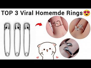 TOP 3 Viral Homemade Rings🥰😘/how to make rings at home/diy homemade love ring