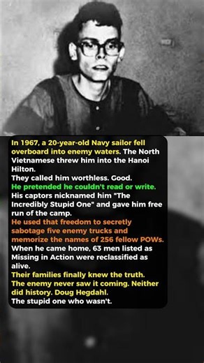 They Called Him "The Incredibly Stupid One." He Saved 256 American Lives. #wwii #history