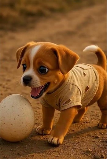 Cute Puppy Struggle – Funny and Adorable Cartoon Moment