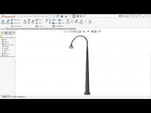 SolidWorks Beginner Tutorial | Lamppost