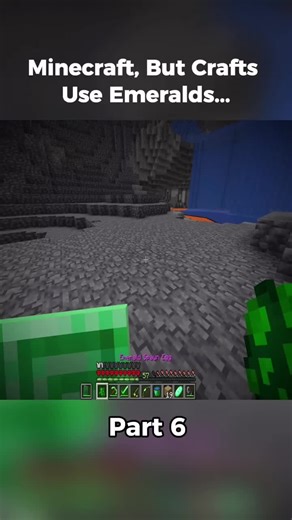 Minecraft, But Crafts Use Emerals… Part 6 #viralvideo #minecraft #fpy #gaming #usa