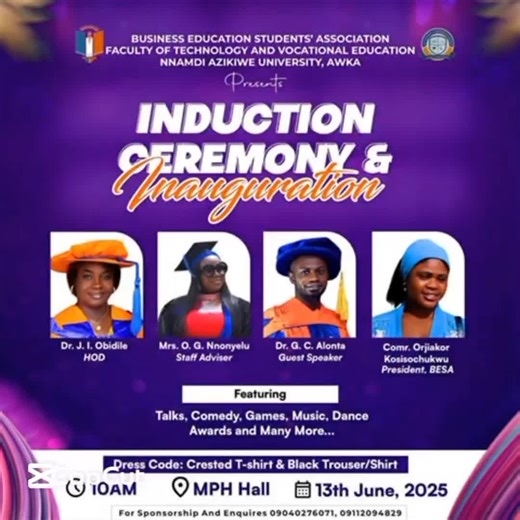 Inducting 100lvl students into the department of Business Education wishing you all the Best🙏🏾🎓🎉 #induction #congratulations #student #unizik #CapCut