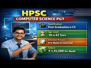 HPSC Computer Science PGT 2026 | All Updates