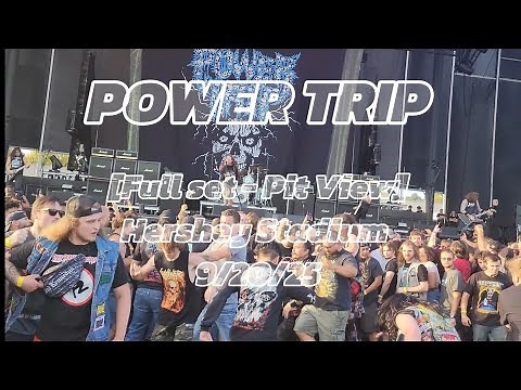 Power Trip live - [Full Set - Pit view - HD] - (Slayer headline) - Hersheypark Stadium - 9/20/25