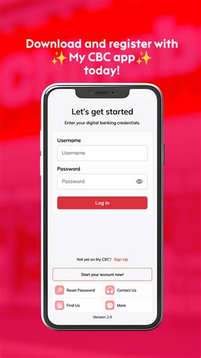 🎉 One year strong, and just getting started! 🎉 My CBC is celebrating its first anniversary. Thank YOU, for trusting us with your financial journey! ❤️ Not registered yet? Don’t miss out on smarter, faster, and more secure banking with My CBC! Deposits are insured by PDIC up to P1 Million per depositor. Chinabank is regulated by the Bangko Sentral ng Pilipinas (www.bsp.gov.ph). You may reach Chinabank’s Customer Service Hotline at 632 8885-5888. | Chinabank PH