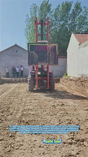 Ramming Machine in Action: The Backbone of Construction#tamping