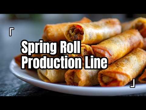 Automatic Spring Roll Production Line | From Filling to Finished Spring Rolls