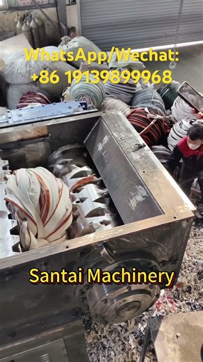 Transform leather waste into value-our shredder handles pig /cow hide with ease#crushing#shredder