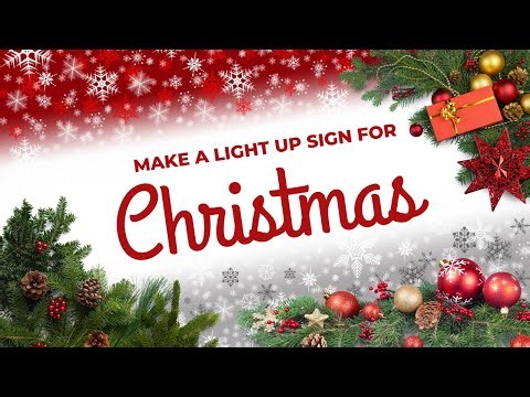 DIY Light-Up Christmas Sign: Easy & Festive Holiday Decor!