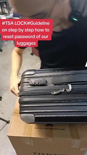 #TSA LOCK#Guideline on step by step how to reset password of our luggages🔒