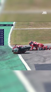 HUGE HIGH-SIDE! 😱 Cam Petersen had a huge crash in Motovation Supersport Race 1 at COTA. Thankfully, he was able to walk away. #supersport #motorsports #motorcycle #racing | MotoAmerica
