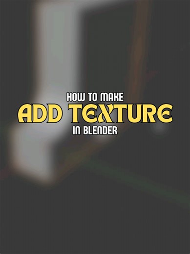 Cara nambahin texture di Blender 2.80 #blender #3dmodeling #blendertutorial