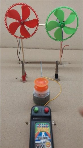 Remote Control Switch Machine With DC Motor Fan #youtubeshorts