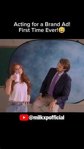 Acting for a Brand Ad! First Time Ever! @milkxpofficial