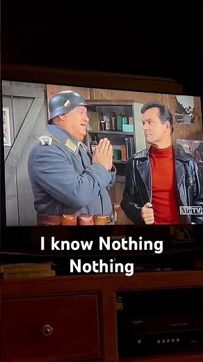 Hogans Heroes I know nothing , nothing 🤣🤣🤣