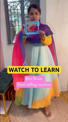 How to use pearl setting machine #tipsandtricks #sewingtutorial #patternmaking #outfitfromscratch