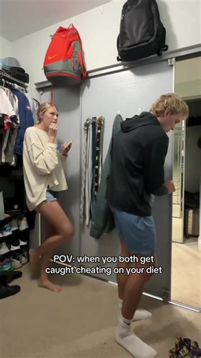 POV: when you both get caught cheating on your diet #scareprank #scarecam #pranks #funny #fyp