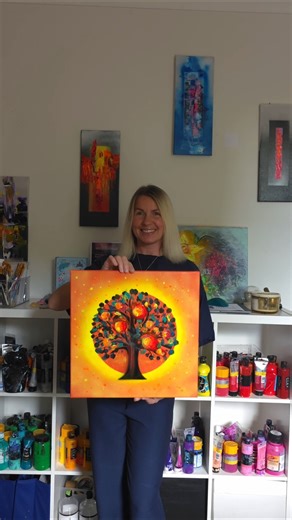 paint with me #treepainting #astrology #paintwithme #art #paintings #abstractart #jome #shorts
