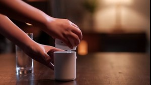 Mini Humidifier, USB Car Humidifier, 300ml Small Humidifiers With LED Laser Star Light, Portable Small Cool Mist Humidifiers, Super Quiet Suitable For Office Desktop Car Travel (Navy)