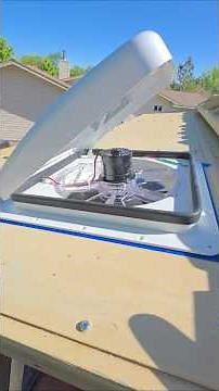 Today I Installed a 12v RV roof top fan to provide additional cooling without running the AC system