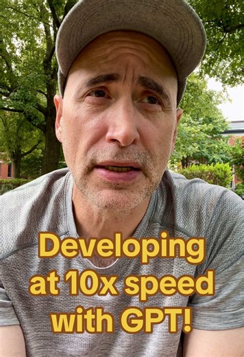 Developing at 10x speed with GPT! #unclestef #webdeveloper #developerjobs #chatgpt4