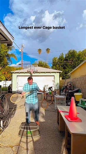 Longest Nicolas Cage basket ever attempted #longest #ever #nicolascage #basket #circus | Michael Rayner