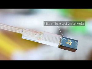 Silicon nitride spot size converters