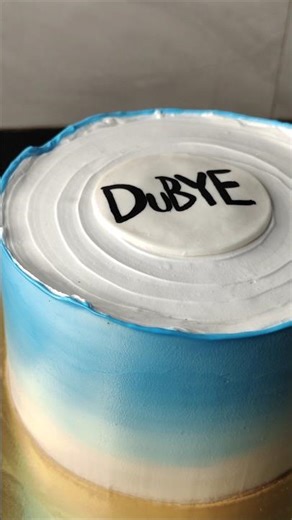 Blue ombre cake | Dubye cake | cake order #ytshorts #cake