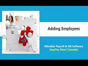 Adding Employees to EasyPay (Standard)