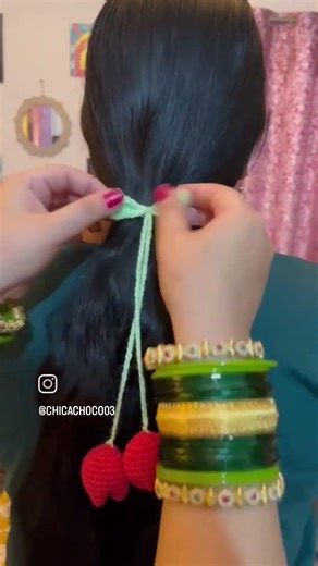 Crochet hair tie