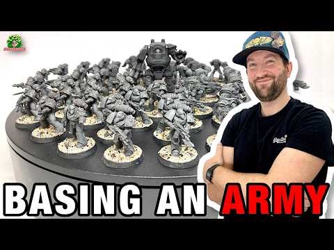 BASING an ARMY! - 52 MODELS! - The Horus Heresy diaries