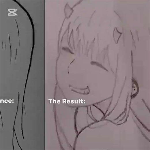 That smile says everything… ☺️💕My little 002 sketch ✍️✨#zerotwo #002 #darlinginthefranxx #anime