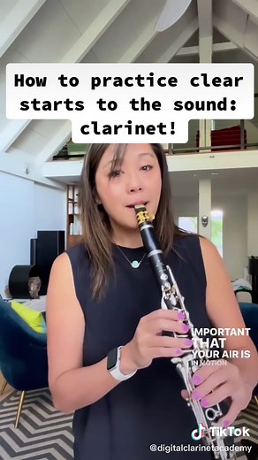 Practice Clear Starts to the Sound: Clarinet Tips & Techniques