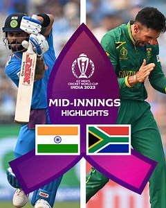 6.2M views · 179K reactions | Virat Kohli and Shreyas Iyer strung a steady partnership after India lost their openers  Mid-innings highlights  #CWC23 #INDvSA | ICC Cricket World Cup | Facebook