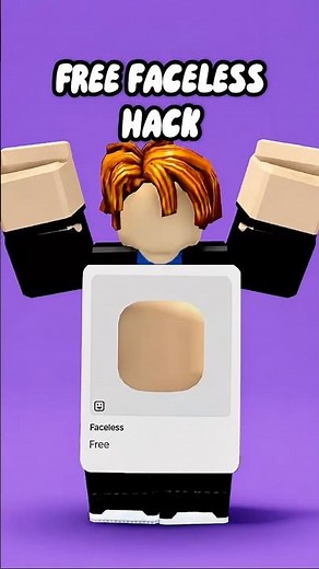 😱 FREE FaceLess Face in Roblox?! (0 Robux)