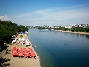 Ada Ciganlija Beach in Belgrade, Serbia