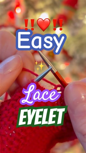 Yarn Over (YO) #knit #knitstitches #knittingtutorial #knittersofig #knitpatterns