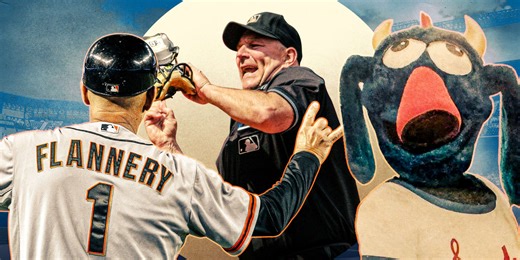 The manager who got ejected ... then returned as the team mascot