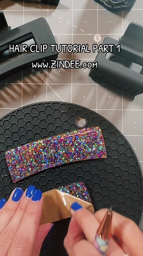 Hair Clip Acrylic Blank Tutorial part 1 of 2. All supplies can be found on Zindee.com 🖤