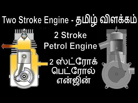 Two Stroke Petrol Engine Explained in Tamil with Animation | 2 Stroke Spark Ignition (SI) Engine