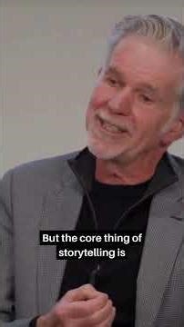 Can AI ever truly replace human storytelling? #Netflix founder Reed Hastings weighs in