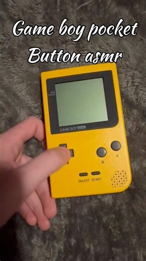 Game boy pocket button asmr #asmr #retrogaming #retro #nintendo #gameboy #nostalgia