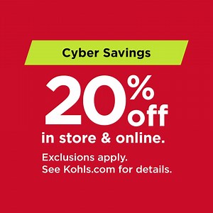 33K views · 146 reactions | It’s Cyber Deal Days! Shop amazing featured deals and use code GOSHOP20 for an extra 20% off! Check back daily to discover new deals through Dec. 1 (select styles). Plus, get your order in 2 hours or less with fast & free store pickup. Exclusions apply. See Kohls.com for details. https://kohls.co/3bnGfxz | Kohl's | Facebook
