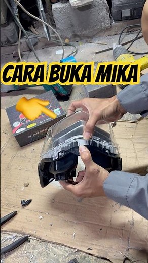 How to open the headlamp reflector lens