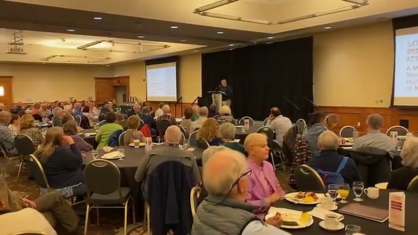 The second day of the 2024 Michigan in Perspective: Local History Conference has begun! Our breakfast keynote presentation “A More Complete Story: Native History and the State of Michigan” with Eric Hemenway of the Little Traverse Bay Bands of Odawa Indians is in full swing. In recent years, there has been efforts across the Great Lakes State to be more inclusive of Anishnaabek history. We’re exploring how one Native historian has worked with the state, universities, parks, federal agencies, and