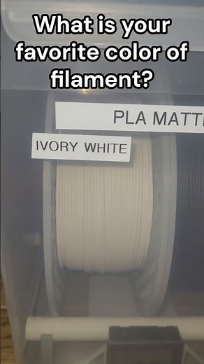 What is Your Favorite Filament Color?