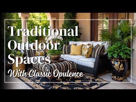 Traditional Outdoor Spaces With Classic Opulence 🍃 Upgrade Your Yard With Refined Aesthetics