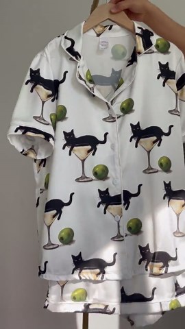 Women's Satin Pajama Set – Baseball Print Sleepwear, Hotdog & Popcorn Loungewear - Etsy