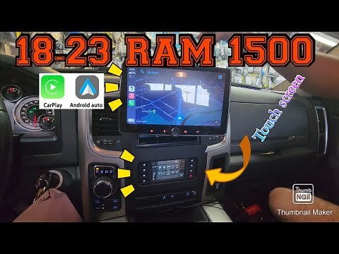 2018-2023 Ram 1500 classic How to remove radio Install 10" apple carplay android auto Metra kit